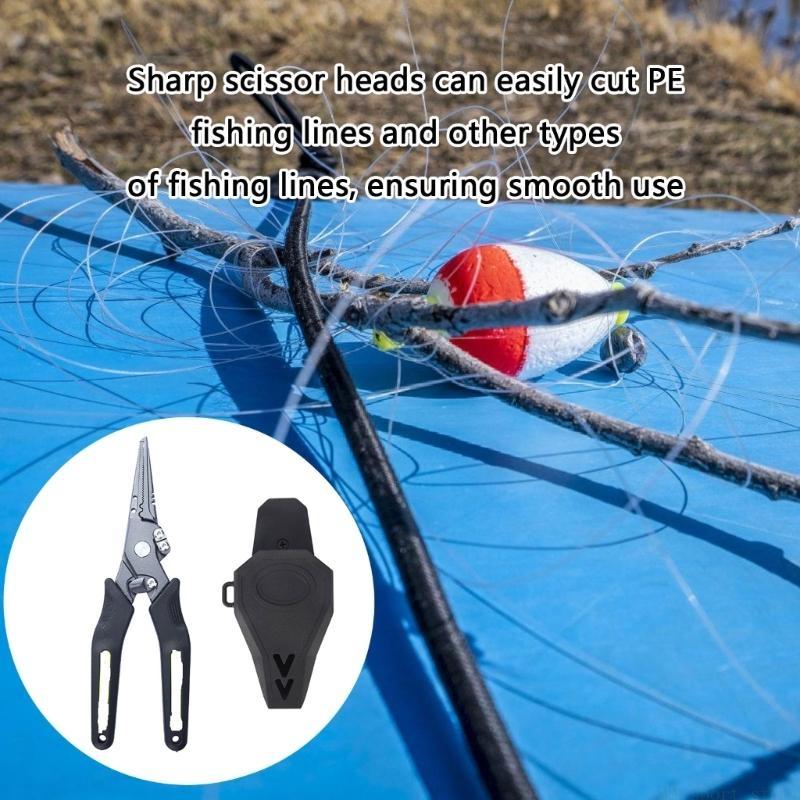 Fishing Line Cutter - 31BE Alicate pesca metal com trava