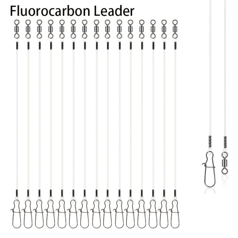 Leader Line - 15 peças de Linha Fluorocarbono para