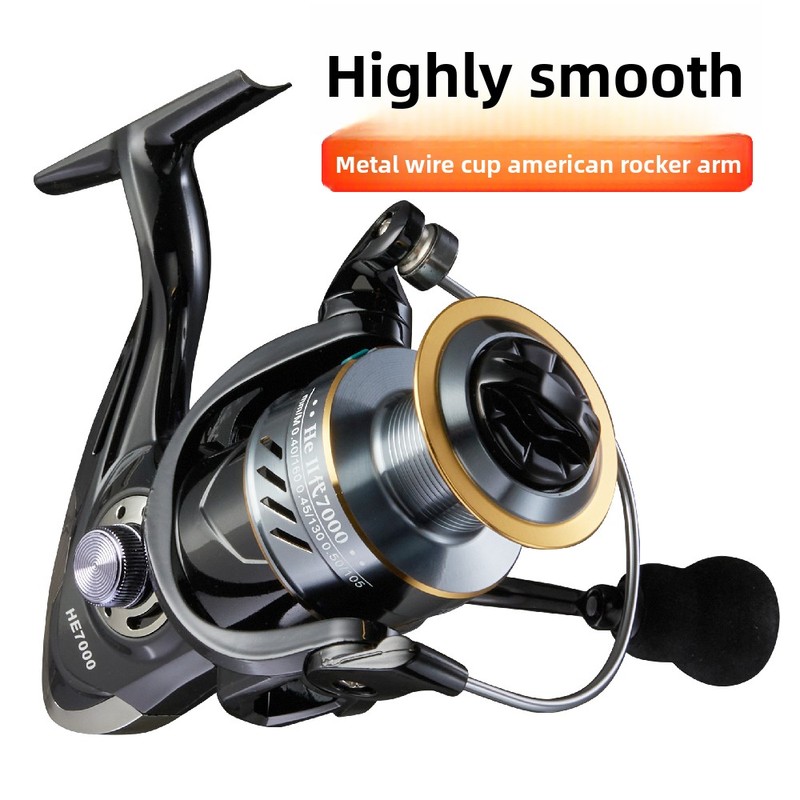 Ice Fishing Line - Carretilha de pesca estilo americano, resistente,