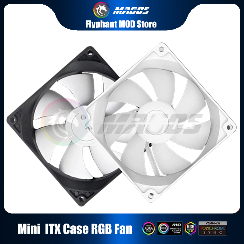 Mini itx caso argb ventilador  - Fly Line avaliação e preço