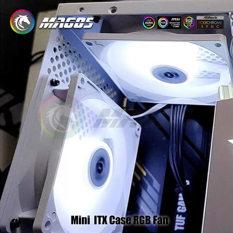 Mini itx caso argb ventilador  - Fly Line avaliação e preço