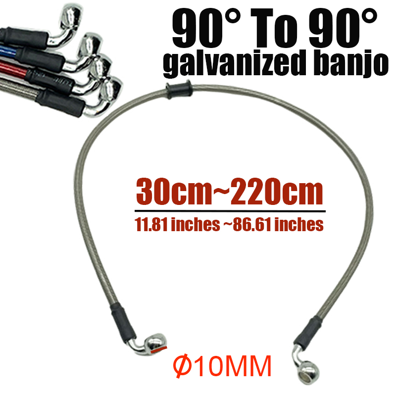 10mm 90 graus motocicleta bici - Braided Line avaliação e preço