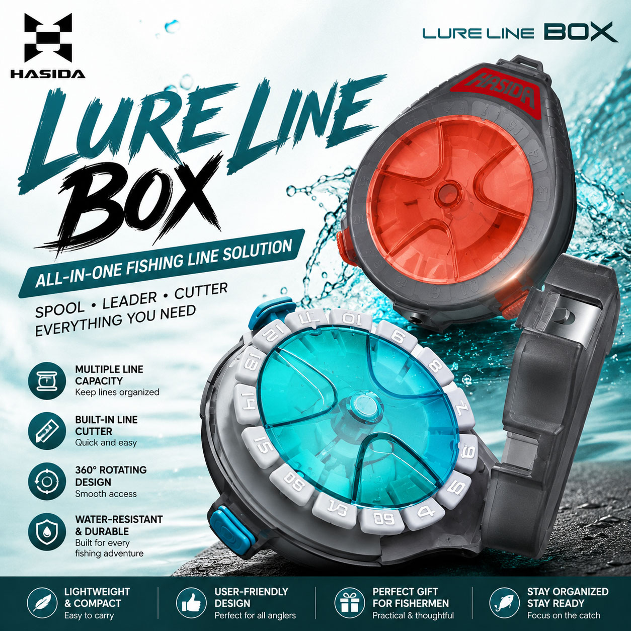 Caixa de Pesca HASIDA Sub Line - Fishing Line Box avaliação e preço