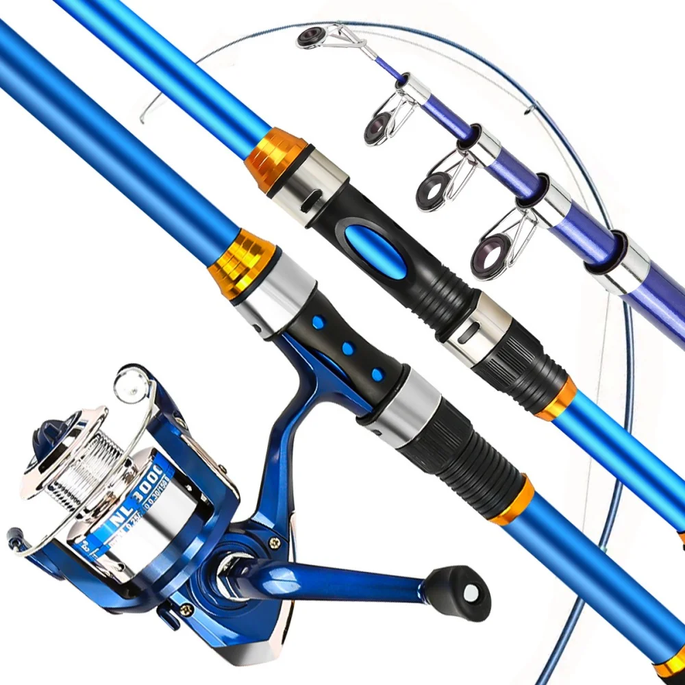 Conjunto de vara de pesca tele - Fishing Line Spooler avaliação e preço
