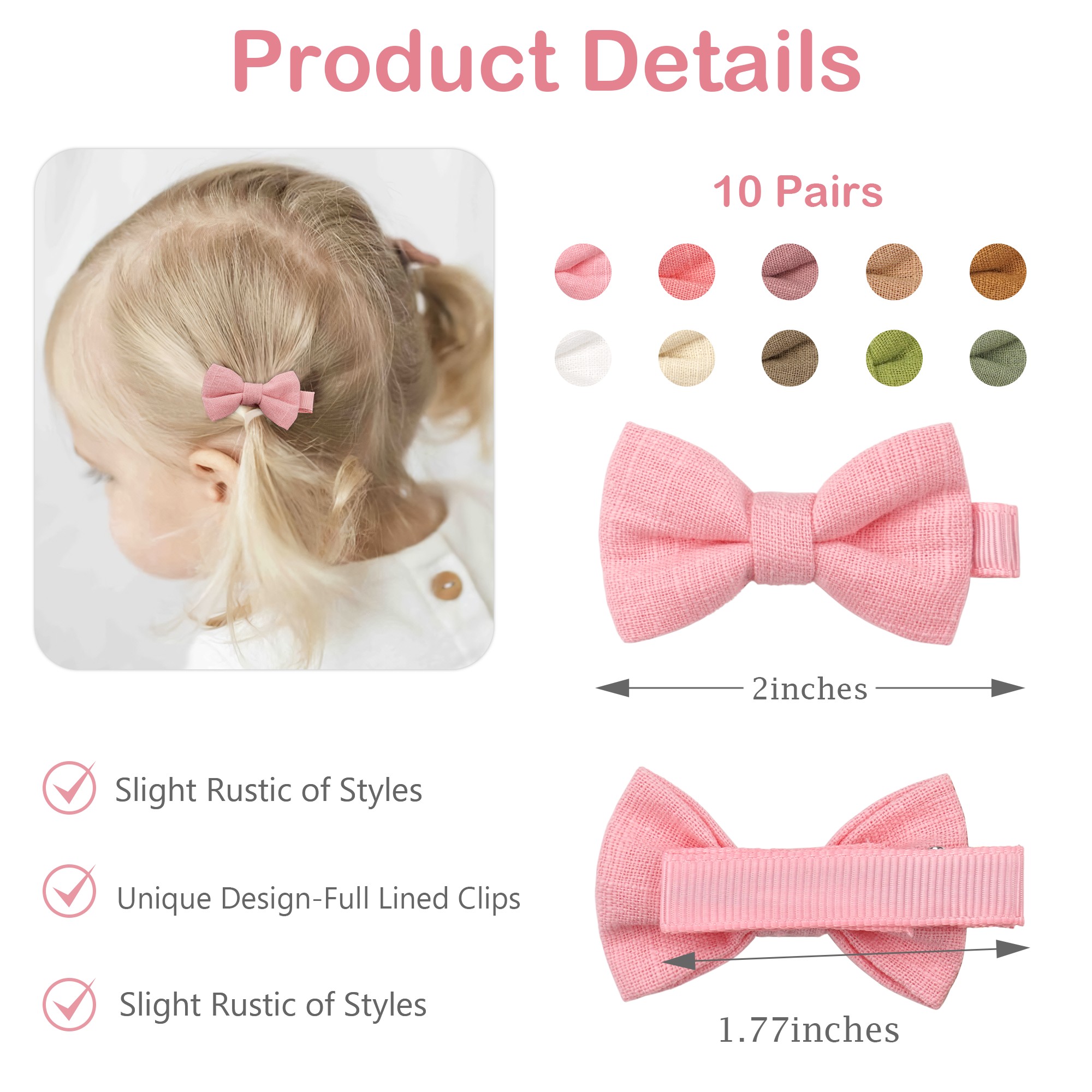 10/20 Peças Laços de Cabelo Pe - Tippet Line avaliação e preço