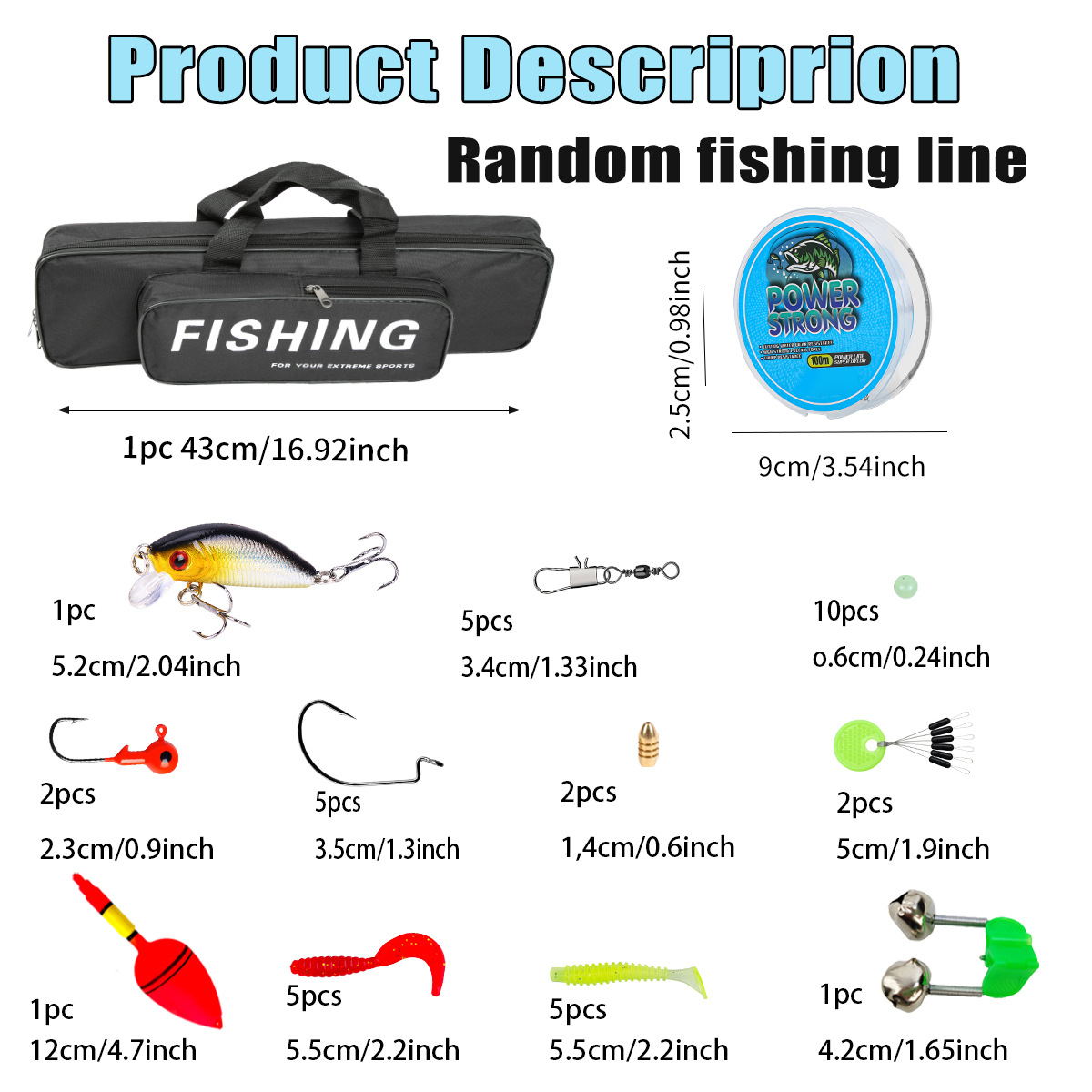 Conjunto Completo de Pesca com - Fishing Line Spooler avaliação e preço